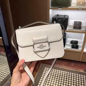 Coach Morgan Square Crossbody Chalk White Crossgrain Leather CL416 NWT $398 thumbnail 9