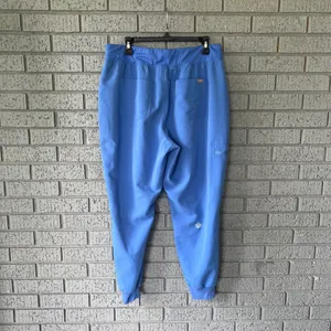 Figs High Waisted Zamora Joggers Sz XLP Ceil Blue Hospital Uniform Nurse Medical thumbnail 2