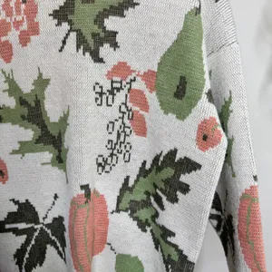 Vintage VTG Bay Point Threads Pumpkin Fall Knit 100% Acrylic Sweater M Medium thumbnail 10