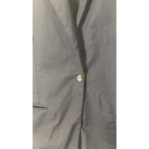 Lucky Brand Women Medium Black Cotton Single Button Blazer Jacket Staple Piece‎ thumbnail 4