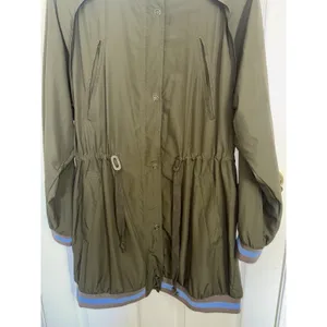 Free People Wind Swept Hooded Anorak Parka Utility Jacket Medium Windbreaker thumbnail 6