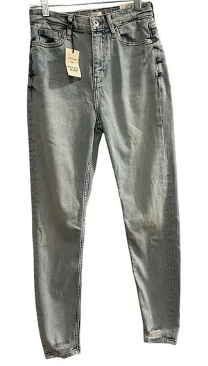 River Island Women's‎ High Rise Skinny Jeans Light Denim Size 4 thumbnail 1
