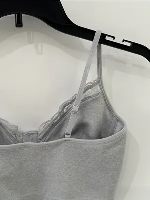 Aerie Superchill Seamless Corset Tank Top Longline Bra NEW Gray Size Small thumbnail 8