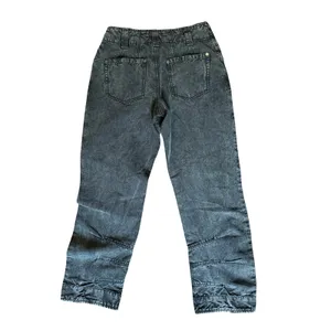We The Free SuperSonic Slim Jeans Women Size 0 Black Acid Wash Utility Boho Crop thumbnail 4