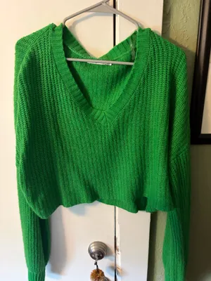 Mi Ami Francesca's Long Sleeve Cropped Sweater thumbnail 3
