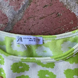 Zara Flower Power Cropped Ribbed Tank thumbnail 3