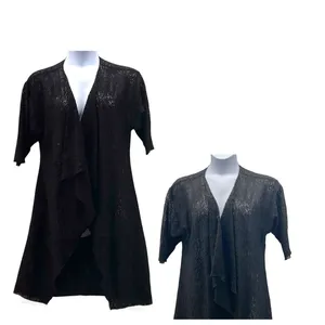 LulaRoe‎ Goth Lace Cardigan Black Small thumbnail 3