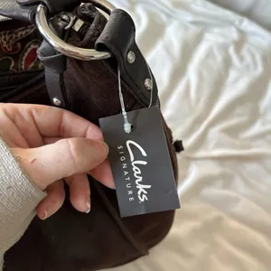 Clarks Women's Hobo Bag in Rich Brown and Black thumbnail 8
