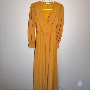 Baltic Born Orange Lydia Faux Wrap Maxi Dress Womens S Boho Fall Classic thumbnail 10