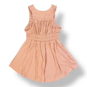 Free People Beach Bound Tie Front Smocked Tank Top Size S‎ Pink Orange thumbnail 5