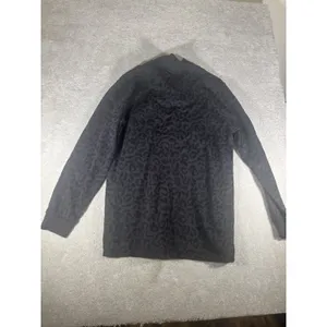 ellese sweatshirt‎ womens us size 12 black leopard print quarter zip thumbnail 8