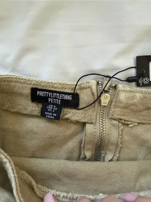 PrettyLittleThing Beige Mini Skirt with Double Buckle Straps thumbnail 4