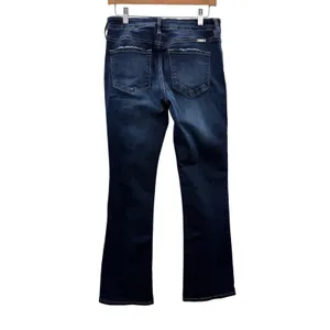 Kancan Flare Jeans Womens 29 Dark Wash High Rise Distressed Stretch Denim‎ thumbnail 2