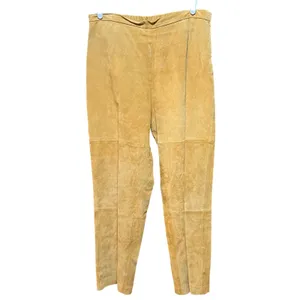 Terry Lewis Classic Luxuries Suede‎ Leather Pant Suit Blazer Set Camel Tan Sz L thumbnail 8
