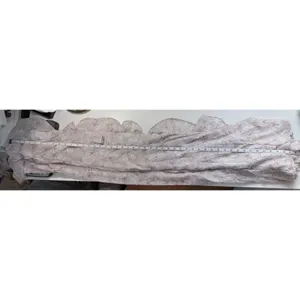 Storia Ruffle Floral Maxi Dress Cream Burgundy V-Neck Mermaid Gown Wedding Guest thumbnail 11