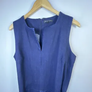 Banana Republic denim y2K blue Jean Dress Belt 10 bohemian retro career y2k thumbnail 3