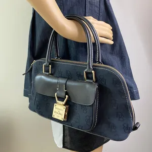 Dooney & Bourke Black Large Leather Shoulder Bag thumbnail 6