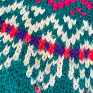 Vintage 90s IVY Knit Fair Isle Sweater thumbnail 6