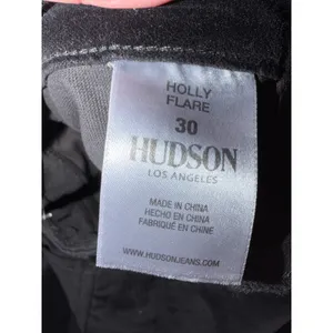 Hudson Pants Women 30 Black Gray‎ Ombre Holly High Rise Crop Flare Velvet NWT thumbnail 10