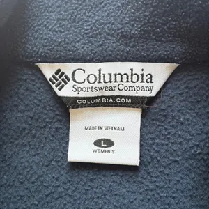 Columbia Womens Benton Springs Full Zip Fleece Jacket Navy Blue WL6114 Large thumbnail 8