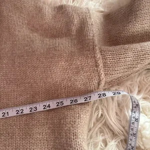 Topshop Chunky Knit Sweater Oversized V Neck Beige Size 12 thumbnail 6
