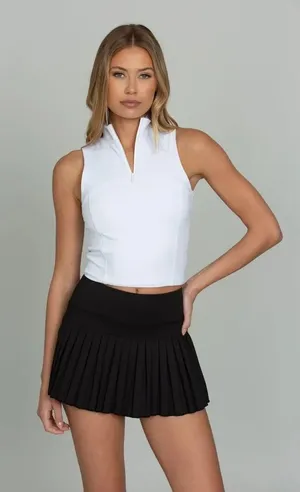 ✨Gold Hinge BLACK PLEATED TENNIS SZ SMALL SKIRT✨ thumbnail 1