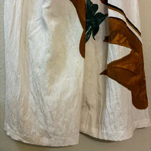 VINCE Floral Twist Front Maxi Skirt Abstract White Draped Resort Women’s Small thumbnail 10