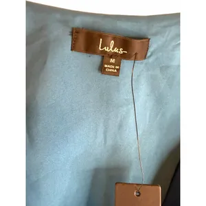 NWT Lulus Blue Wrap Cocktail Dress - Size M thumbnail 3