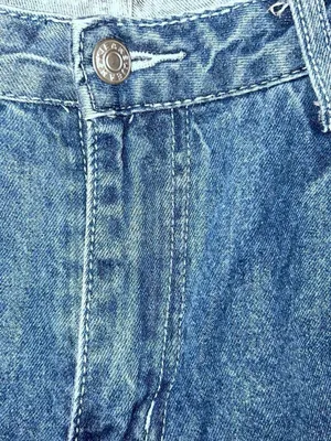Blue High-waisted denim jeans striaght thumbnail 6