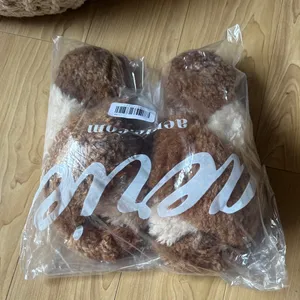 Aerie Brown and Cream Women's Slippers thumbnail 1