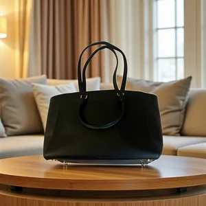 Michael Kors Black Saffiano‎ Leather East West Tote Bag Handbag Large thumbnail 7