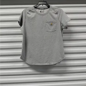 Carhartt Force Womens Pocket T-Shirt Size XL Gray Workwear Outdoor Athletic Top thumbnail 4