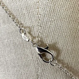 Vintage Dolphin Pendant Necklace with Blue Glass Orb thumbnail 6