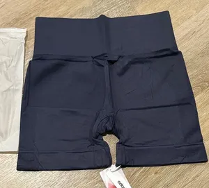 Dark Blue High-Rise bike / yoga Shorts small thumbnail 1