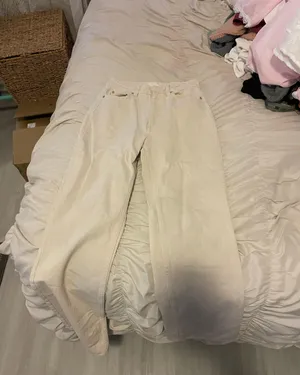 Beige Flare Jeans thumbnail 4