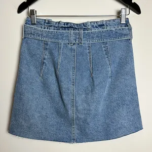 We‎ The Free East of Eden Paper Bag Denim Belted Skirt thumbnail 8