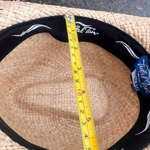 New w/tag Tidal Tom Straw Cowboy Hat, M/L thumbnail 7