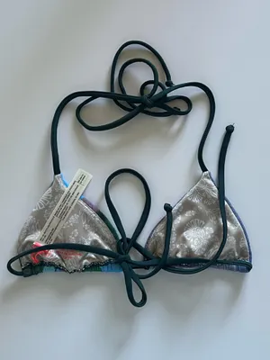 {Free People} Brand New FP Beach Michelle Printed Bikini Top thumbnail 5