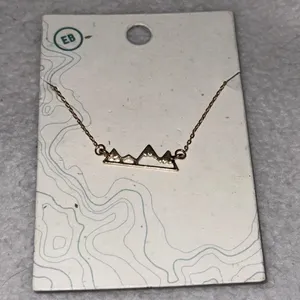 Mountain Necklace NWT Gold thumbnail 1