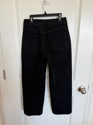 Quince Bella Stretch Patch Pocket Wide Leg Jeans 26 thumbnail 4