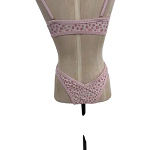 Strawberry Milk Mob Ginger‎ Bread Bikini Set Floral Gingham Pink Size Small thumbnail 10