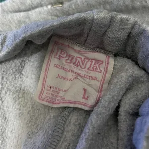 PINK - Victoria's Secret VTG COLLEGIATE COLLECTION WEST VIRGINIA WVU SWEATPANTS LG thumbnail 4