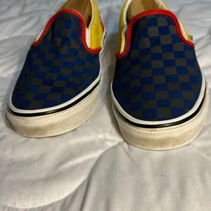 Vans Navy and Yellow Slipons Men’s 7, Women 8.5 thumbnail 2
