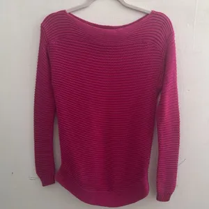 NEW Lauren Ralph Lauren Sweater XSMALL Magenta Pink Textured Boatneck Pullover thumbnail 7