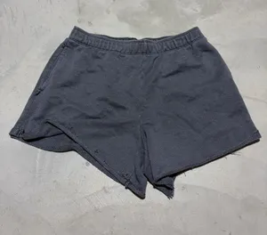Aerie Casual Elastic-Waist Charcoal Grey Shorts medium thumbnail 1