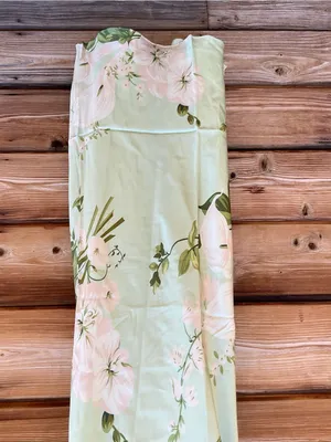 Few Moda o.p.t. Mazzy Green Size M Floral Silk Slip Maxi Dress thumbnail 8