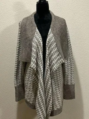 Apt. 9 Brown Knit Cardigan thumbnail 1