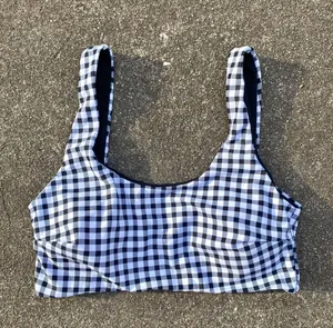 Checkered Bikini Top Size L thumbnail 1