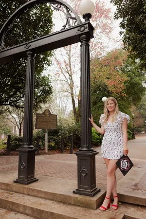 Lulus Mini Polka Dot Dress Black White graduation/wedding thumbnail 5