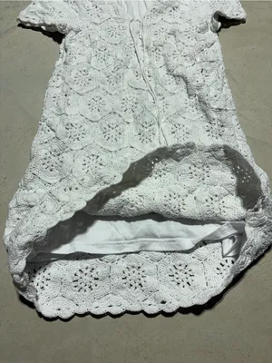 Show Me Your MuMu Palmer fleetwood White Crochet dress medium thumbnail 7